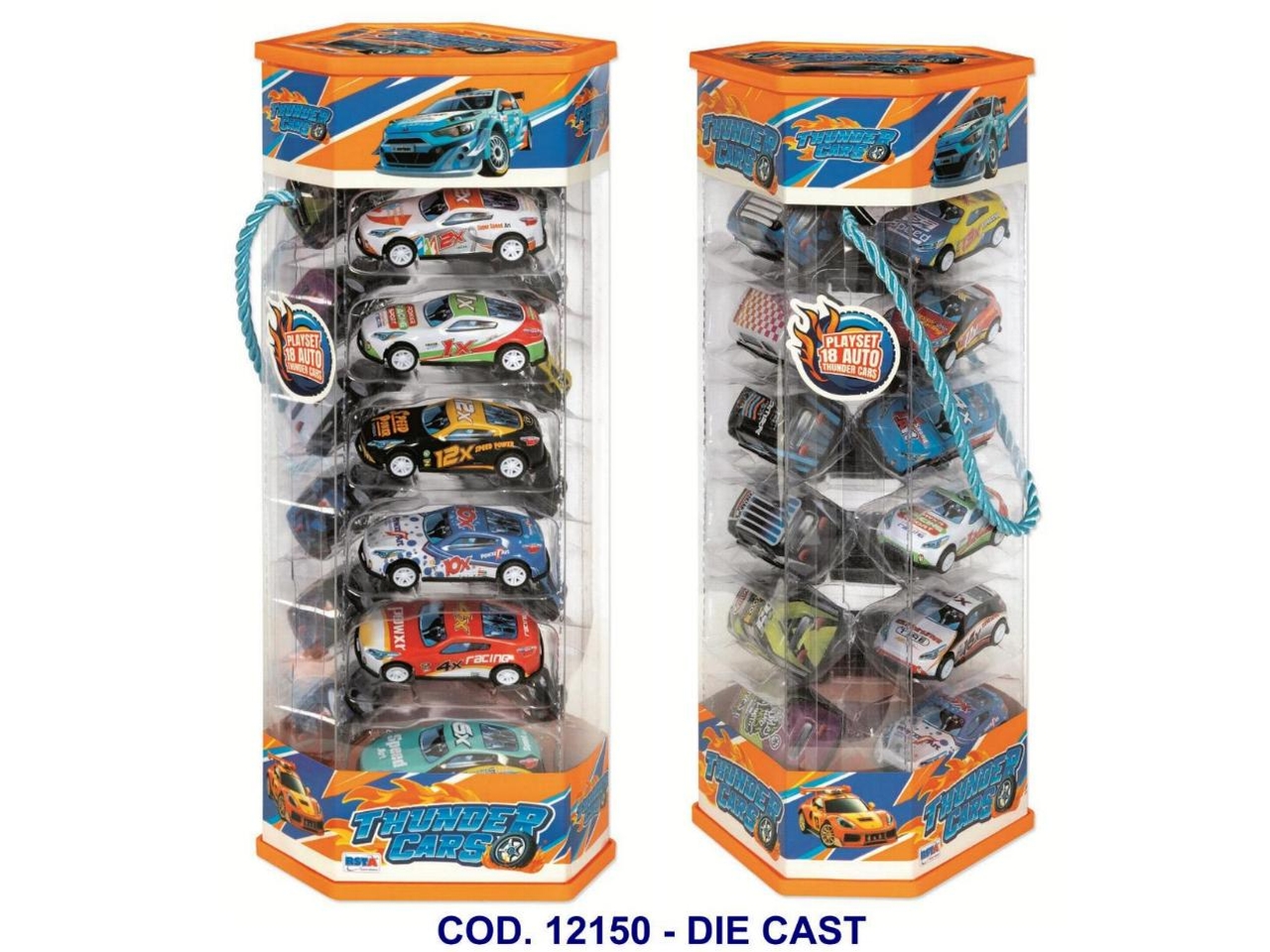AUTO THUNDER CARS 18PZ PRISMA TRASPARENTE 12150