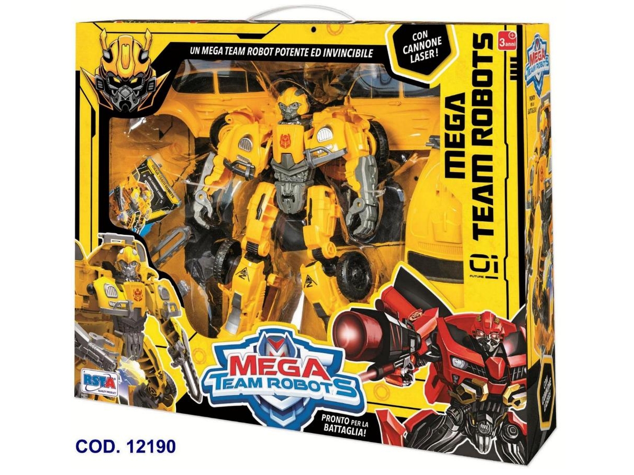 MEGA TEAM ROBOT TRASFORMABILE 12190