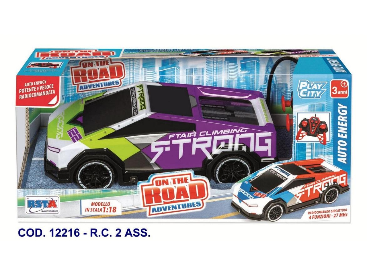 AUTO RADIOCOMANDATA ENERGY 1:18 ASS. 12216