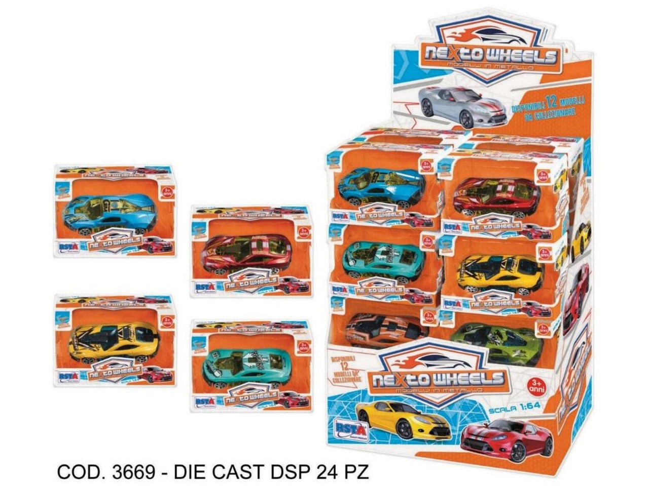 AUTO DIE CAST 1:64 ASSORTITA 3669
