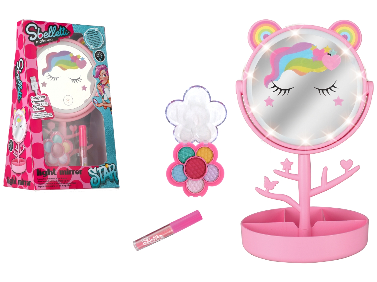 SBELLETTI SPECCHIO LED USB C/LIPGLOSS E APPL.43044 SBELLETTI SPECCHIO LED USB C/LIPGLOSS E APPL.43044