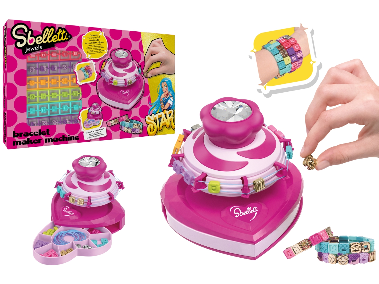 SBELLETTI MACCHINA CREA BRACCIALETTI 216PZ 42949 SBELLETTI MACCHINA CREA BRACCIALETTI 216PZ 42949