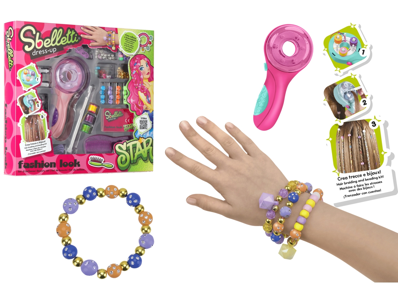 SBELLETTI MACCHINA CREA TRECCINE BRACCIALETTI42945 SBELLETTI MACCHINA CREA TRECCINE BRACCIALETTI42945