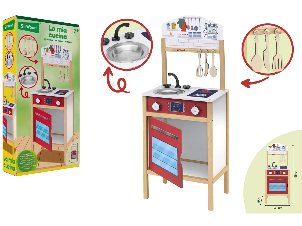 SIRWOOD CUCINA IN LEGNO 96CM 42498