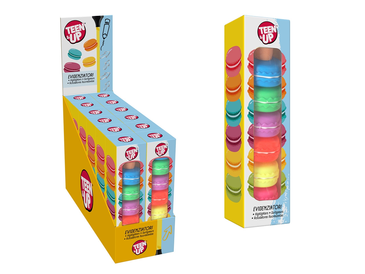 TEEN UP EVIDENZIATORI MACARON ASS. 43086