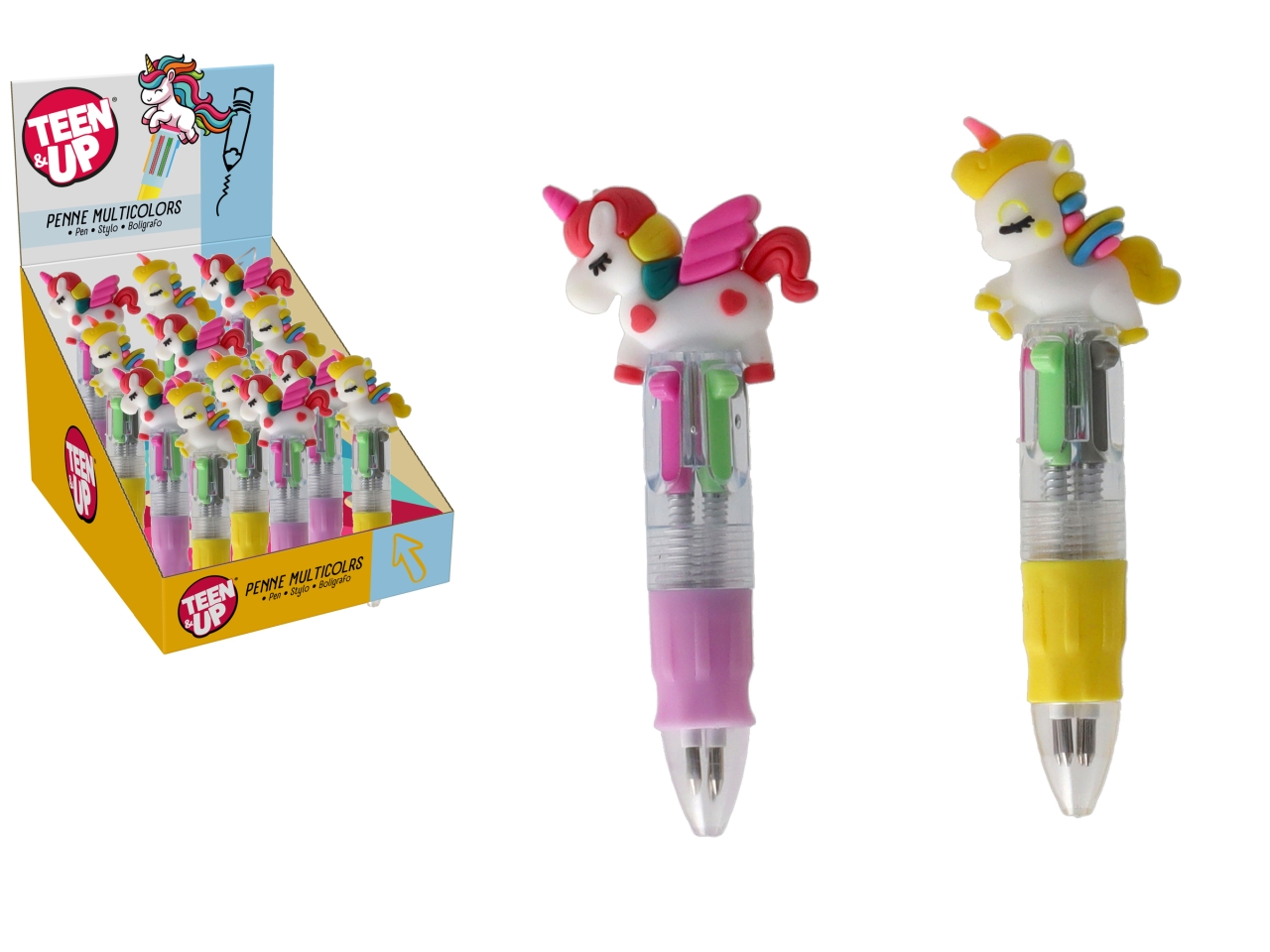 TEEN UP PENNA MINI UNICORNO CON 4COLORI ASS.43090
