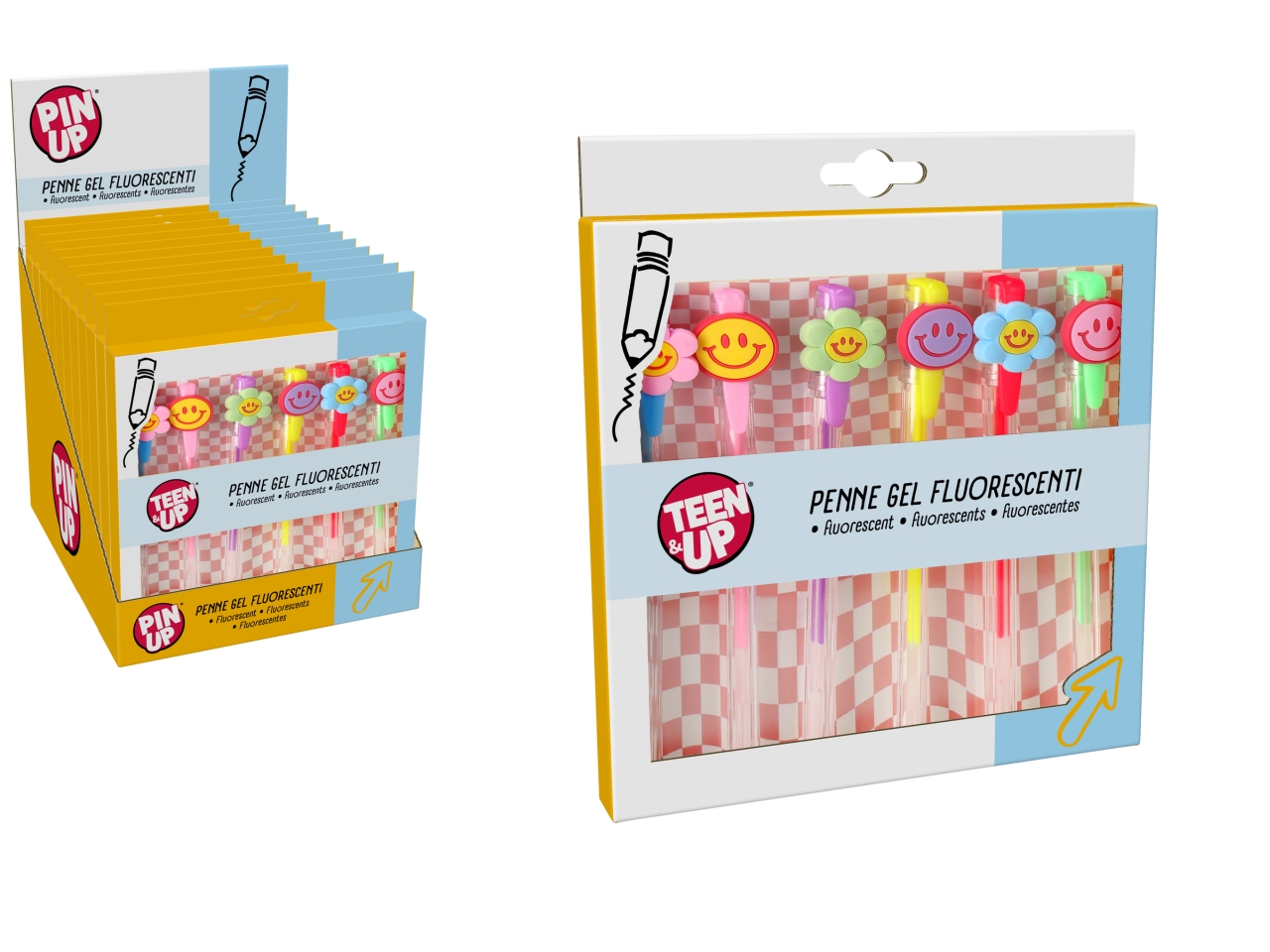 TEEN UP PENNE GEL SET DA 6PZ COLORATI IASS. 43091