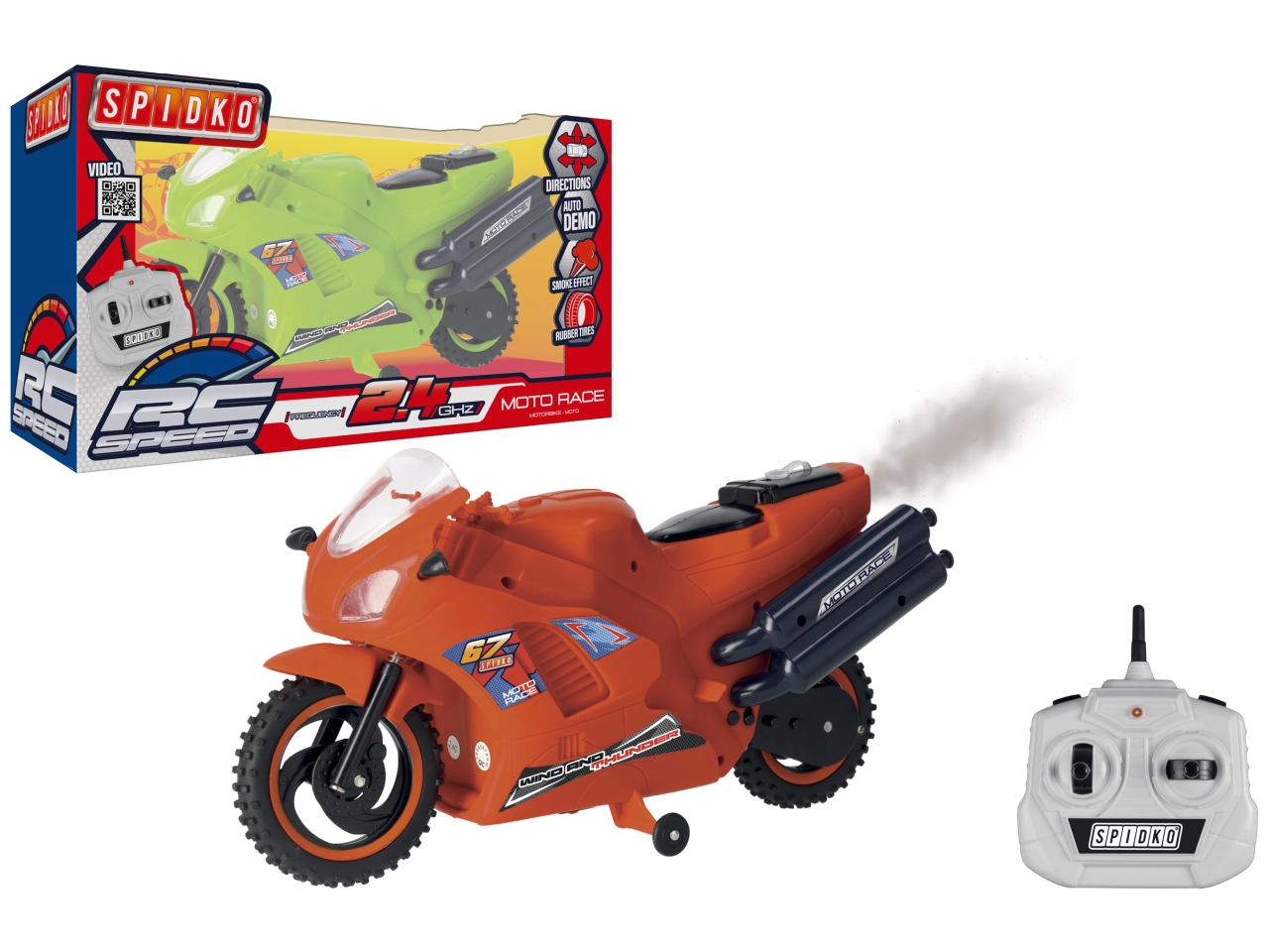 SPIDKO MOTO RETROCARICA C/FUMO ASS.42403