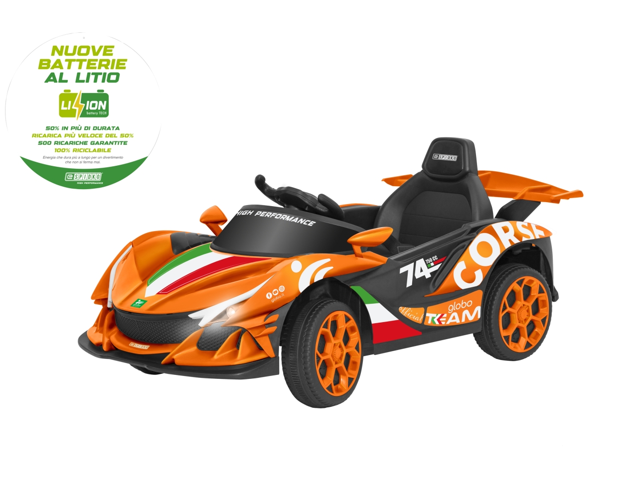 E-SPIDKO AUTO A BATT. LI-ION 12VARANCIO 42927
