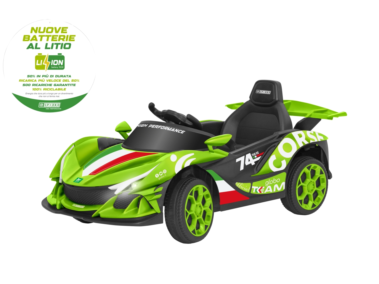 E-SPIDKO AUTO A BATT. LI-ION 12V VERDE 42929