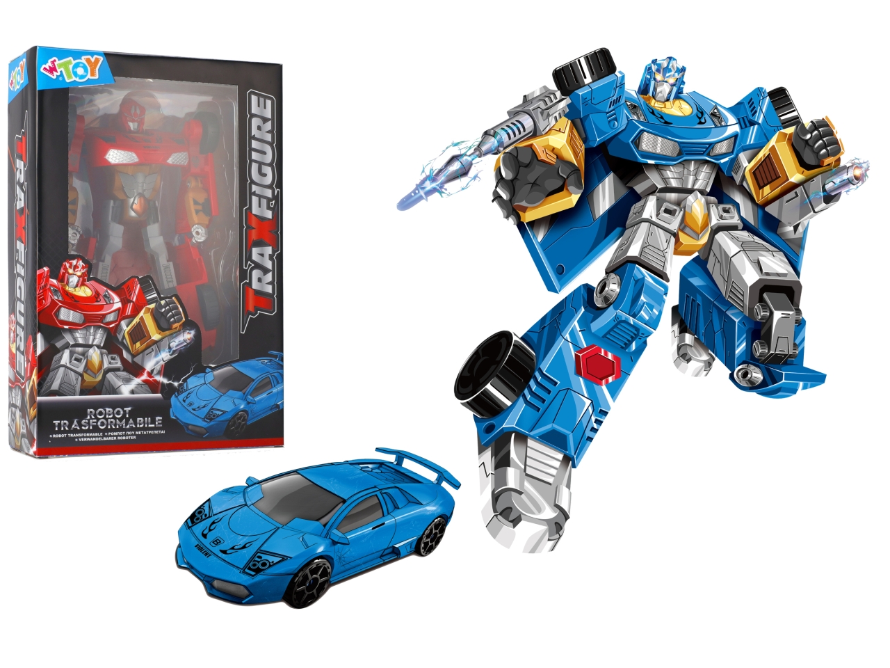 W TOY ROBOT TRAXFIGURE IN 2 ASSORTITI  43032