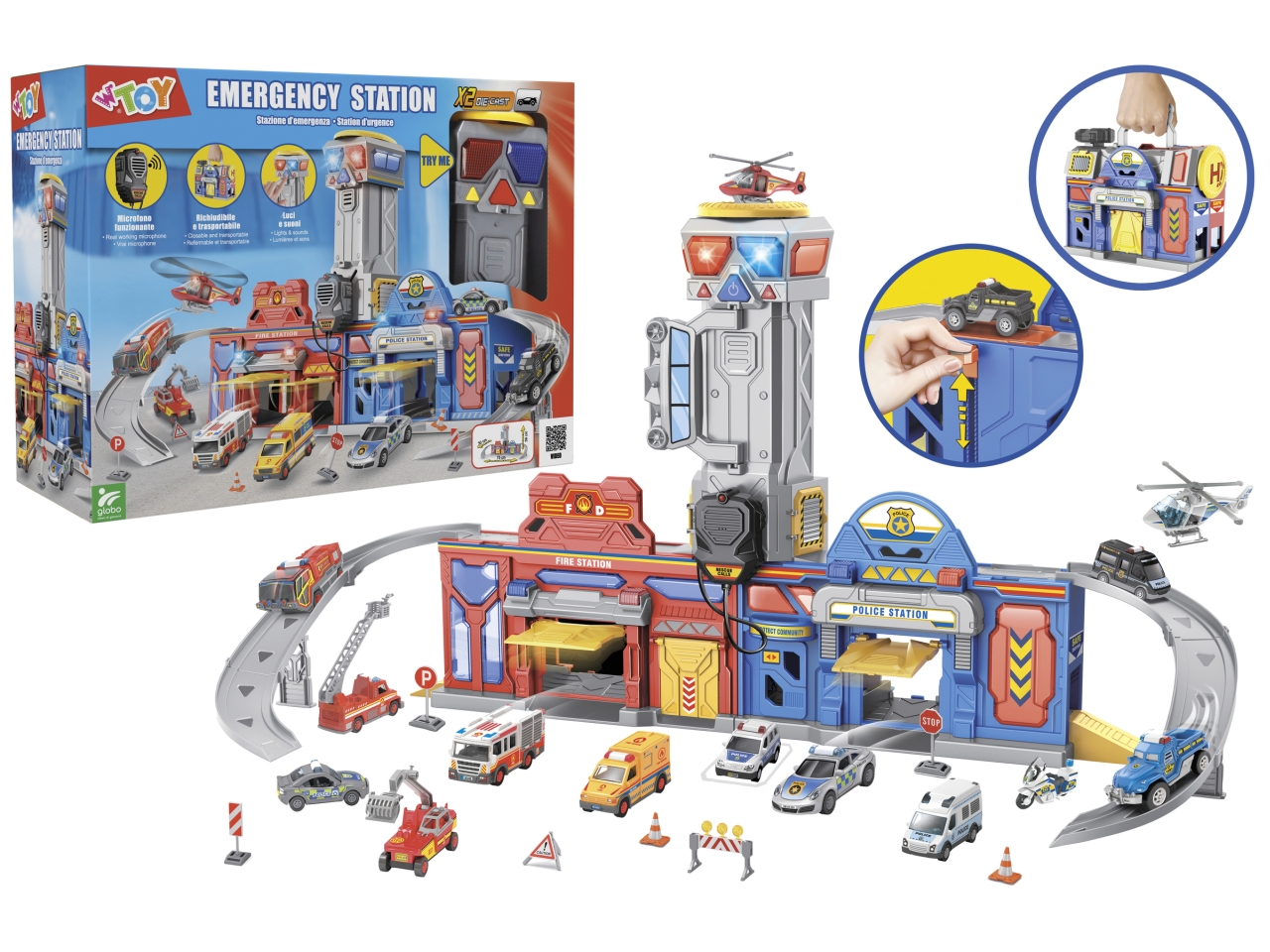 W TOY VALIGETTA STAZIONE POMPIERI POLIZIA 42189 W TOY VALIGETTA STAZIONE POMPIERI POLIZIA 42189