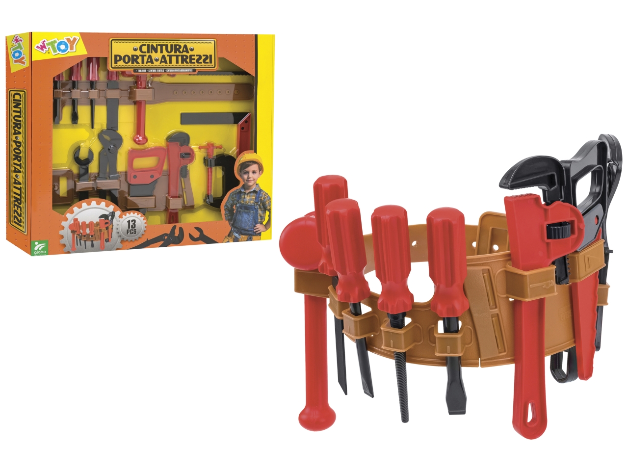 W TOY SET CINTURA ATTREZZI SET DA 13PZ 41695