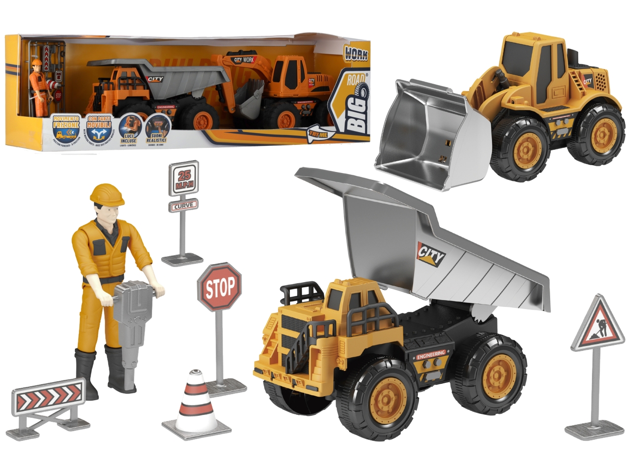 BIG ROAD VEICOLI LAVORO FRIZIONE 2PZ C/PERS 42522 BIG ROAD VEICOLI LAVORO FRIZIONE 2PZ C/PERS 42522