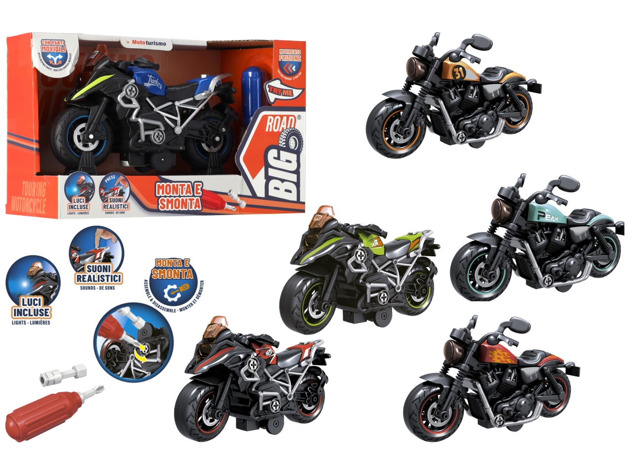 BIG ROAD MOTO A FRIZIONE SMONTA E RIMONTA 42417 BIG ROAD MOTO A FRIZIONE SMONTA E RIMONTA 42417