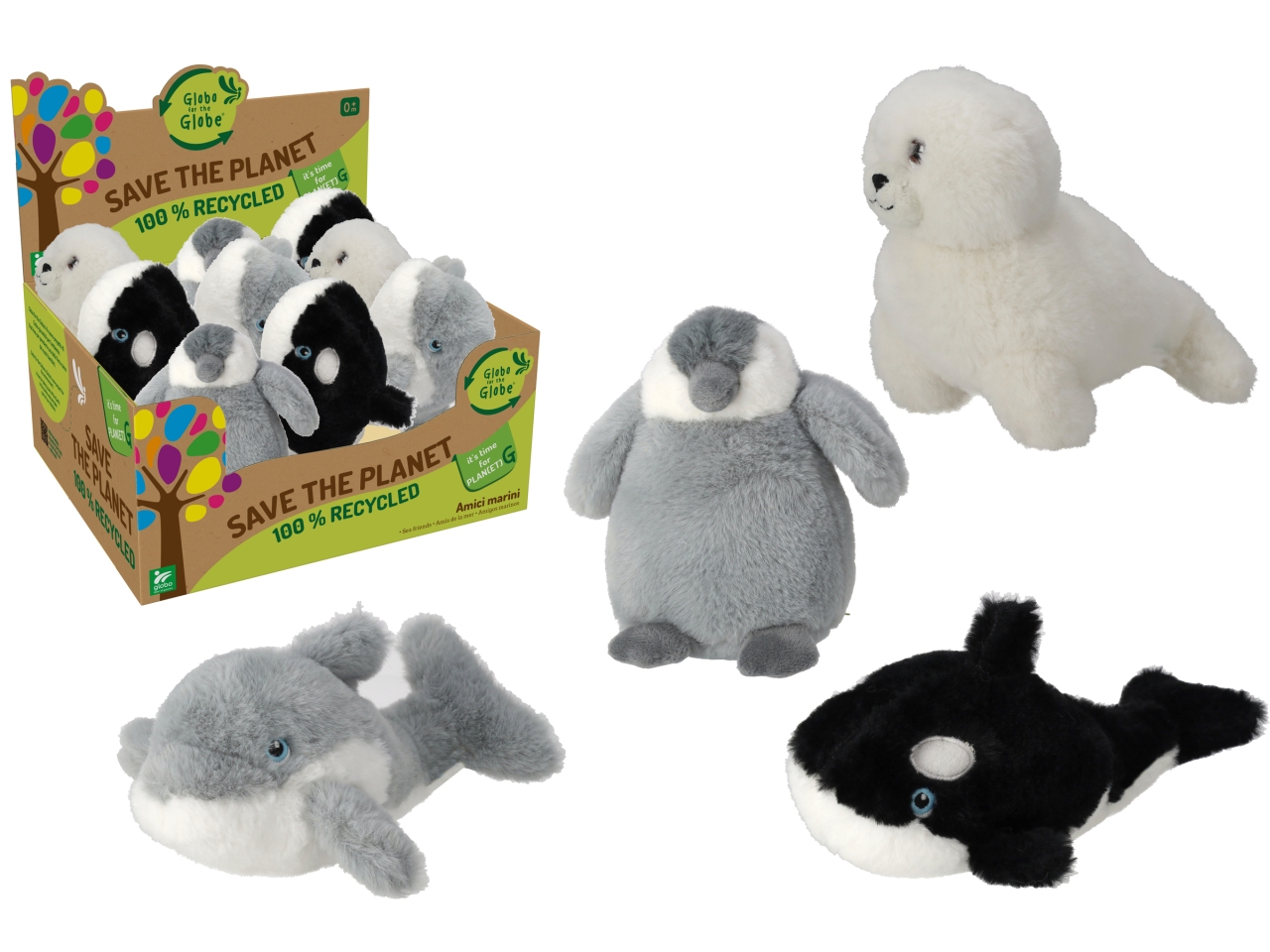 GLOBO FOR THE GLOBE PELUCHE ANIMALI MARINI 83246