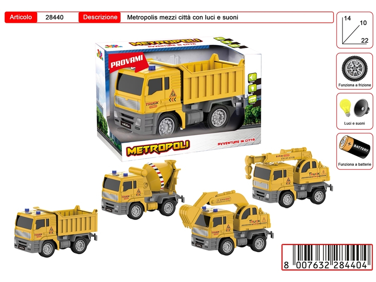 METROPOLI CAMION LAVORO 28440 METROPOLI CAMION LAVORO 28440