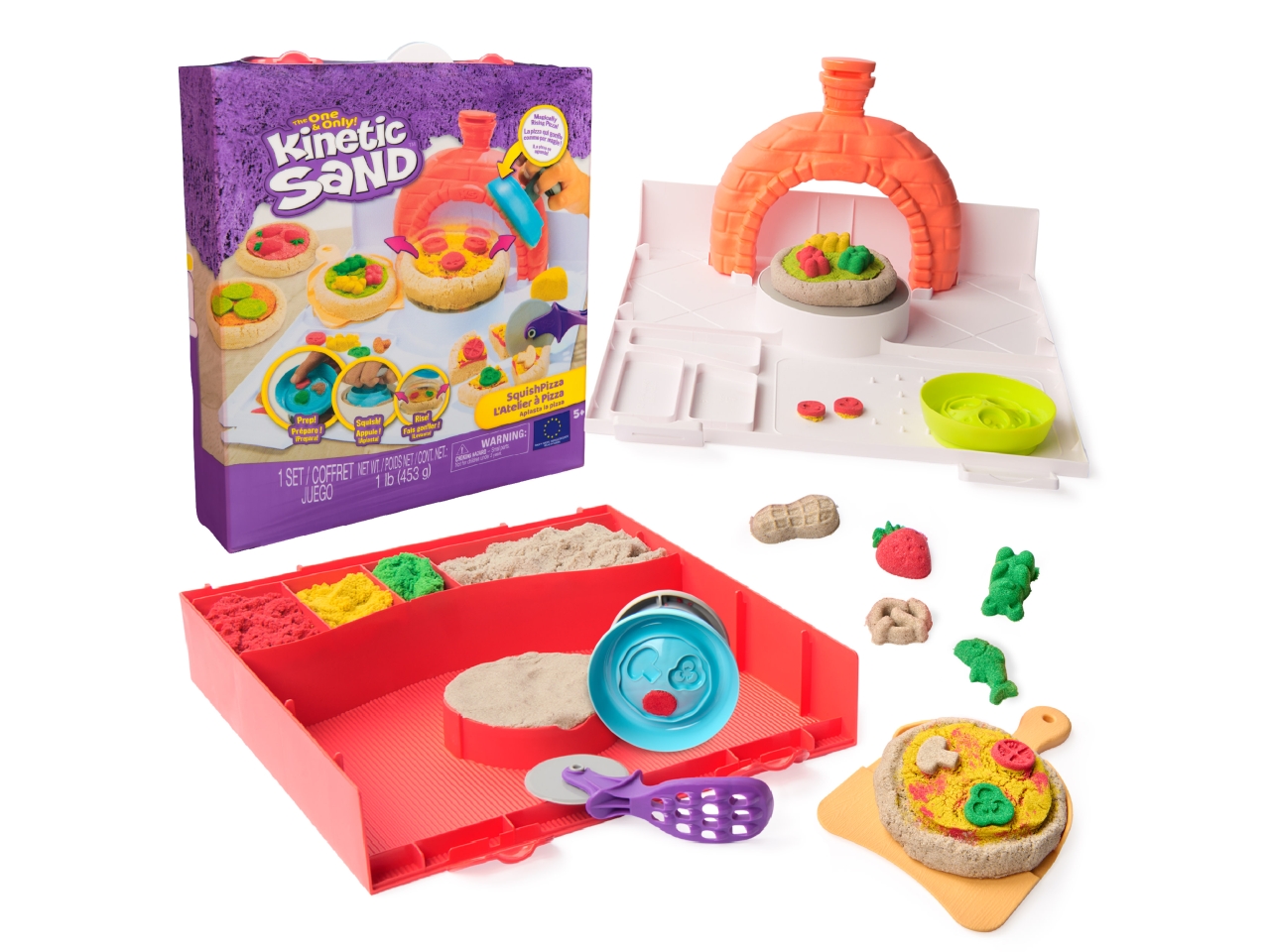KINETIC SAND PLAYSET SQUISH PIZZA 6072551 KINETIC SAND PLAYSET SQUISH PIZZA 6072551