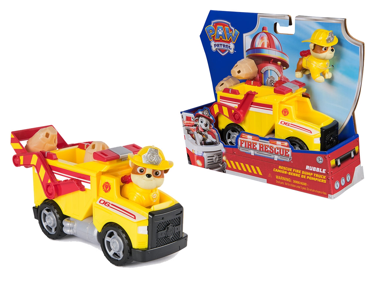 PAW PATROL VEICOLO FIRE RESCUE RUBBLE 6072662 PAW PATROL VEICOLO FIRE RESCUE RUBBLE 6072662