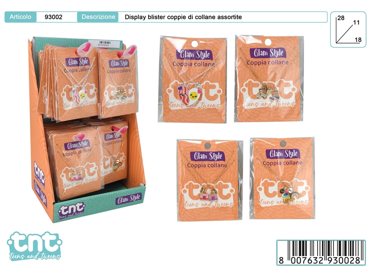 TNT GLAM STYLE – COPPIA COLLANE 93002