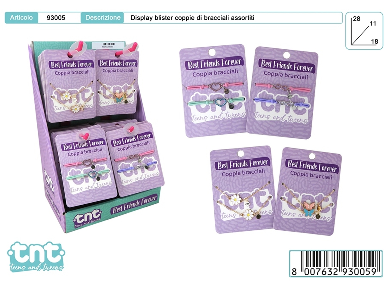 TNT BFF – COPPIA BRACCIALETTI 93005