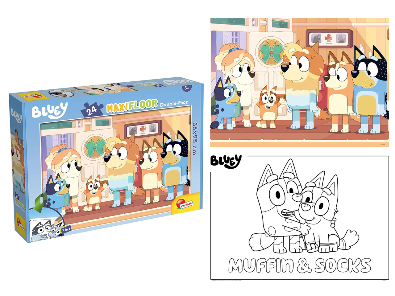 PUZZLE BLUEY DF MAXI FLOOR 24 99580 PUZZLE BLUEY DF MAXI FLOOR 24 99580