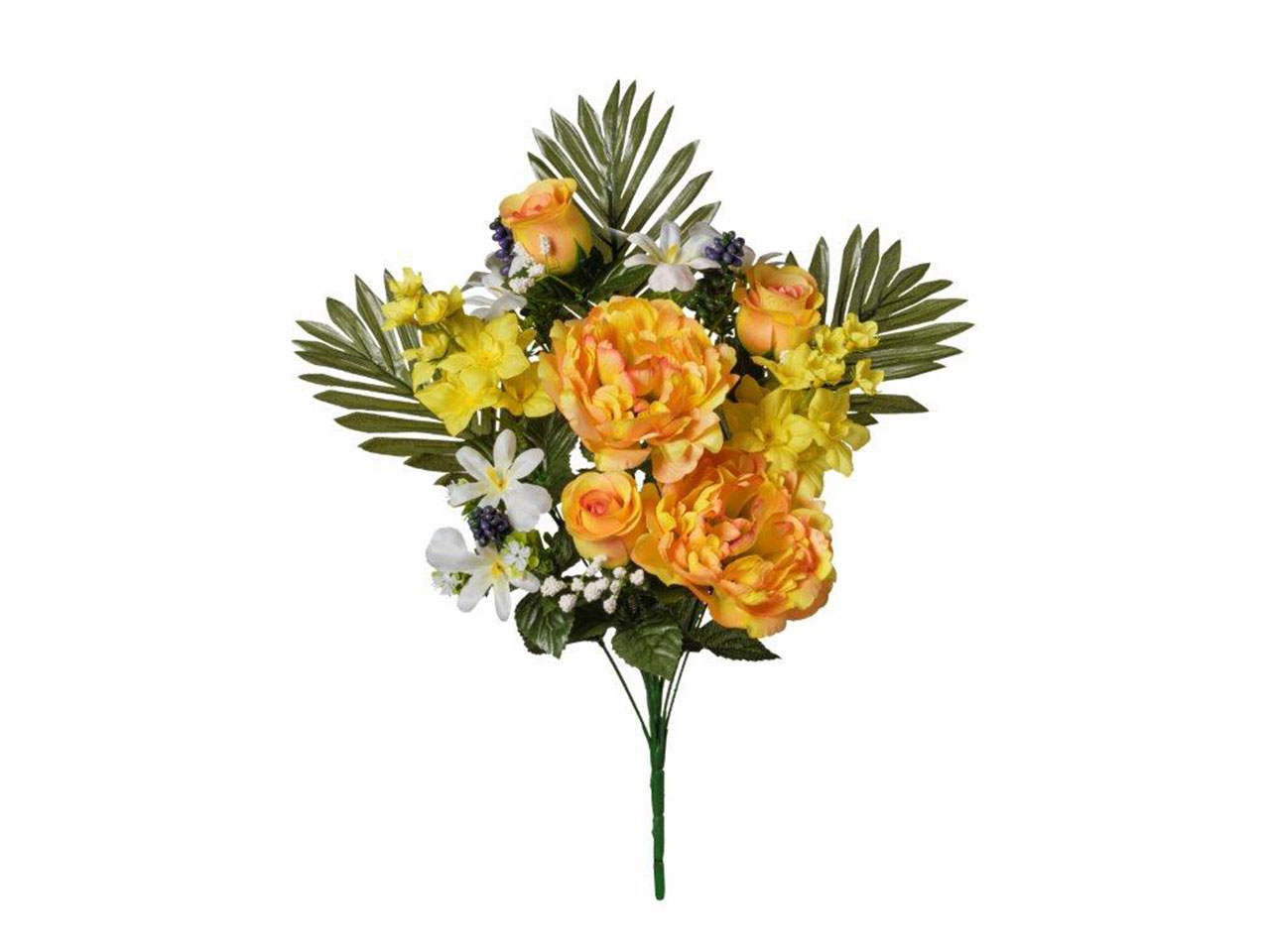 MAZZO FRON.PEONIE/ROSE 49CM GIALLO 2FHZ4086 321