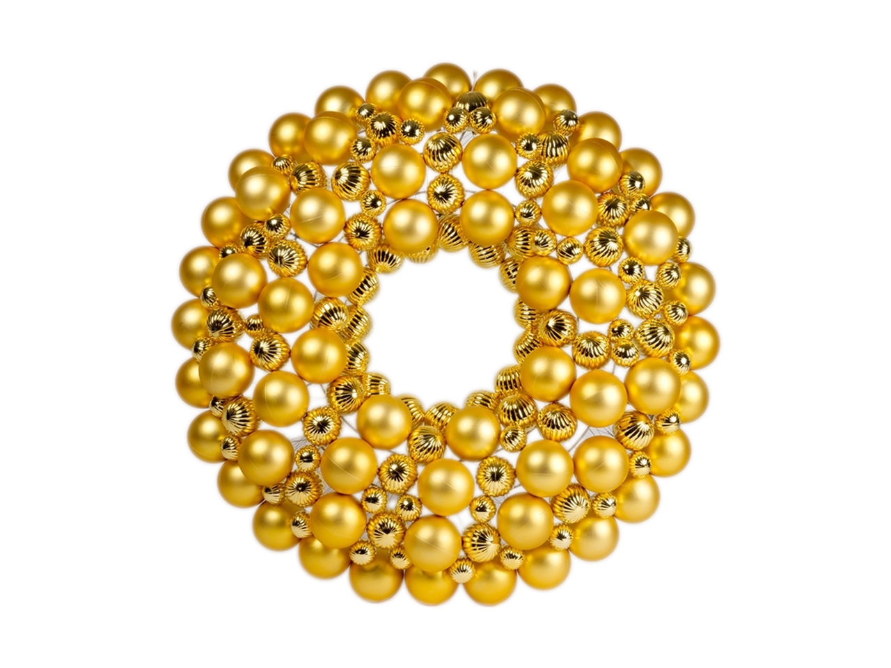 CORONA 80CM PALLE ORO 141527