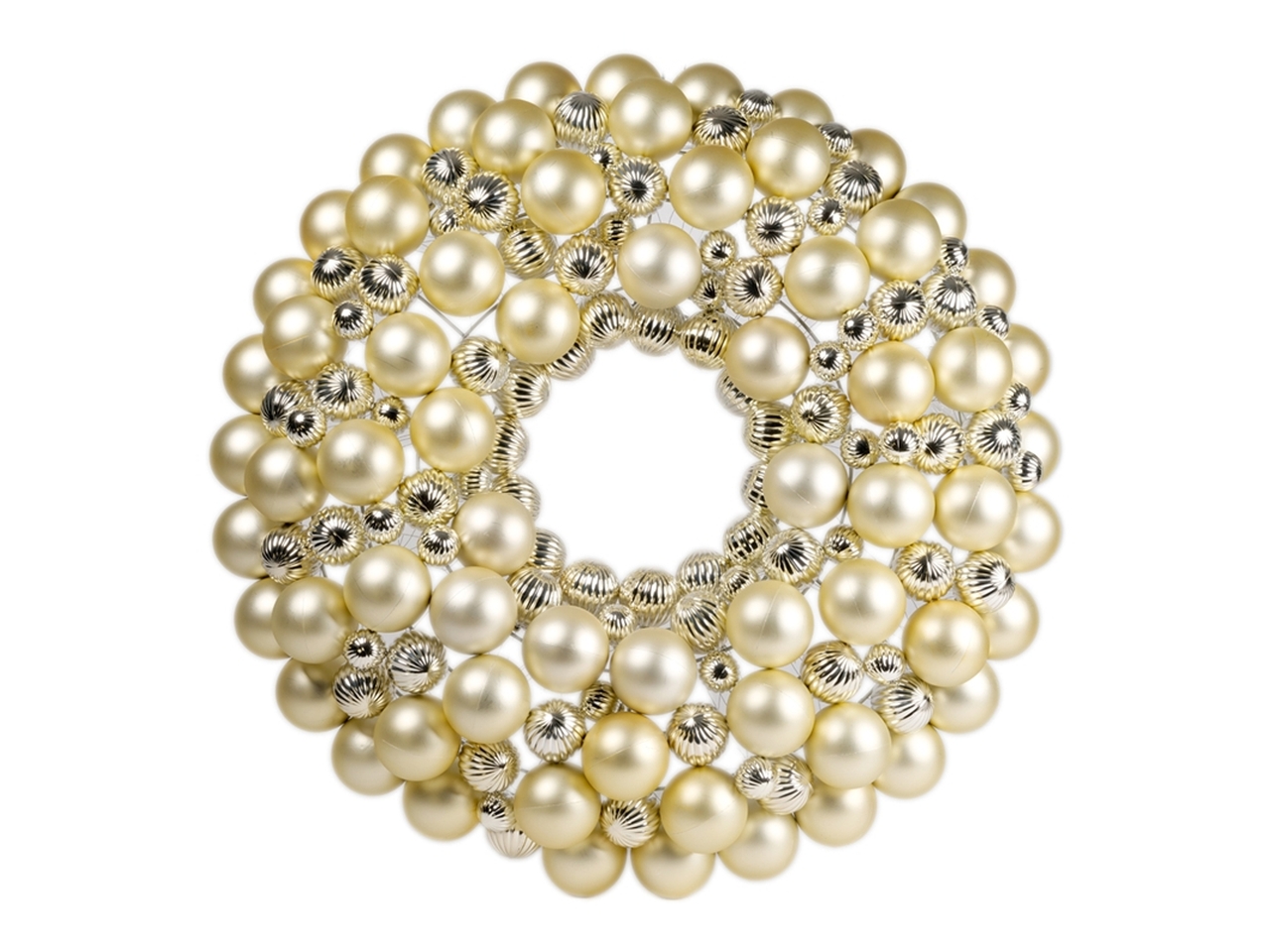 CORONA 80CM PALLE CHAMPAGNE 141528