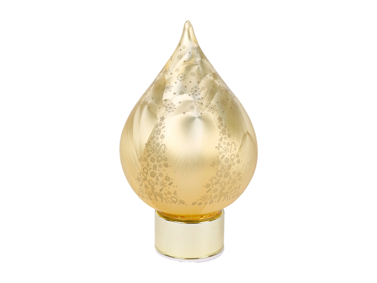 GOCCIA VETRO DECOR.MOVIM.E LED15X19CM ORO 142581