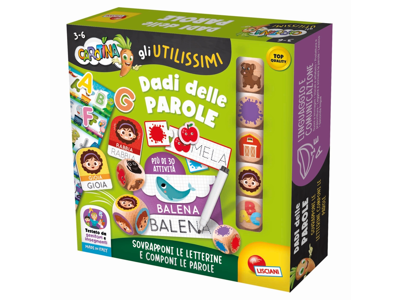 CAROTINA DADI EDUCATIVI IL GIOCO DELLE PAROLE 1141