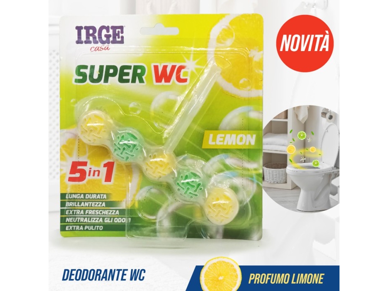 DEO WC MULTIBLOCK 5 IN 1 LEMON DEO6175A
