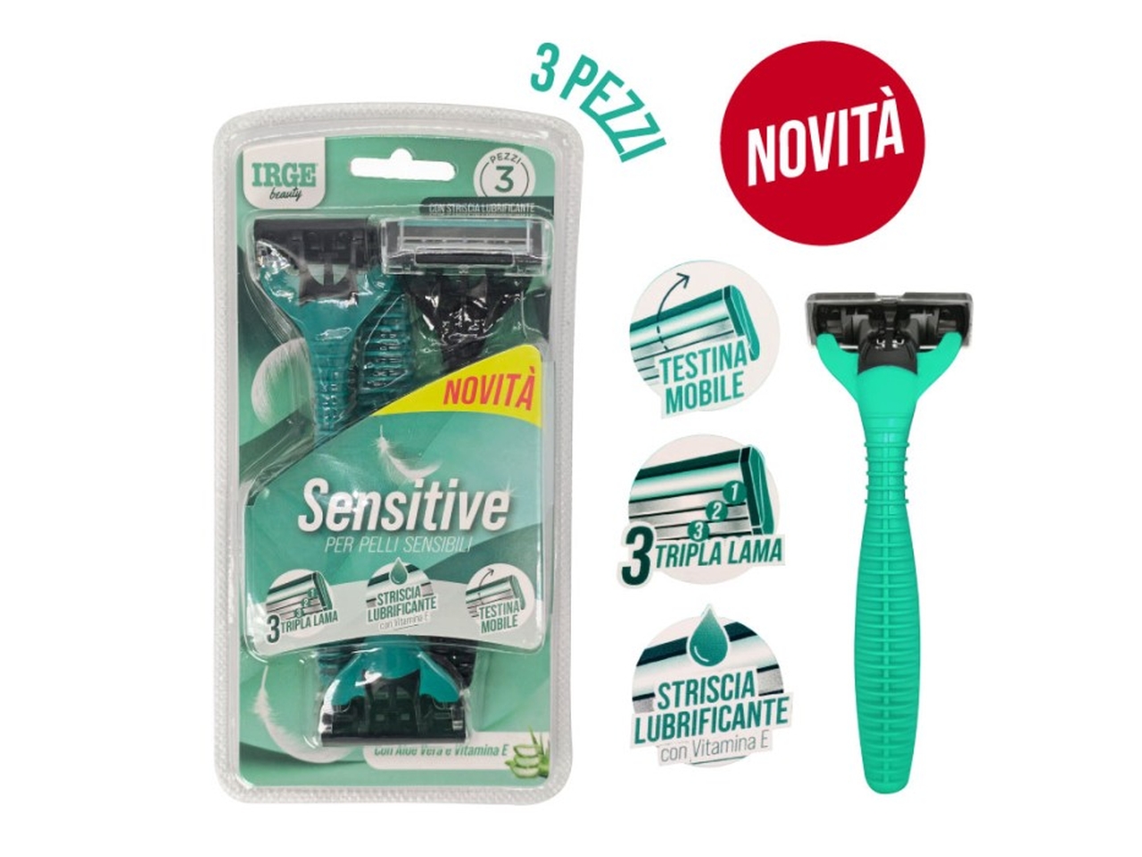 RASOIO SENSITIVE 3 LAME 3 RASOI RAS6992A