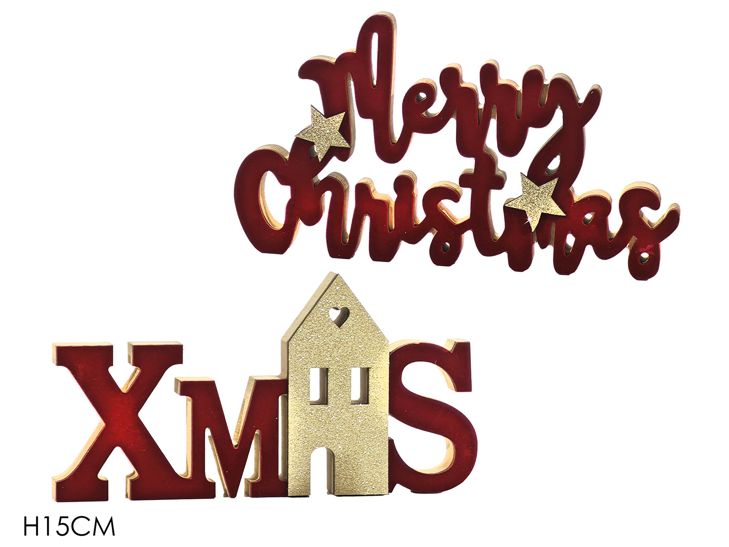 SCRITTA IN LEGNO 15CM 2ASS 380278