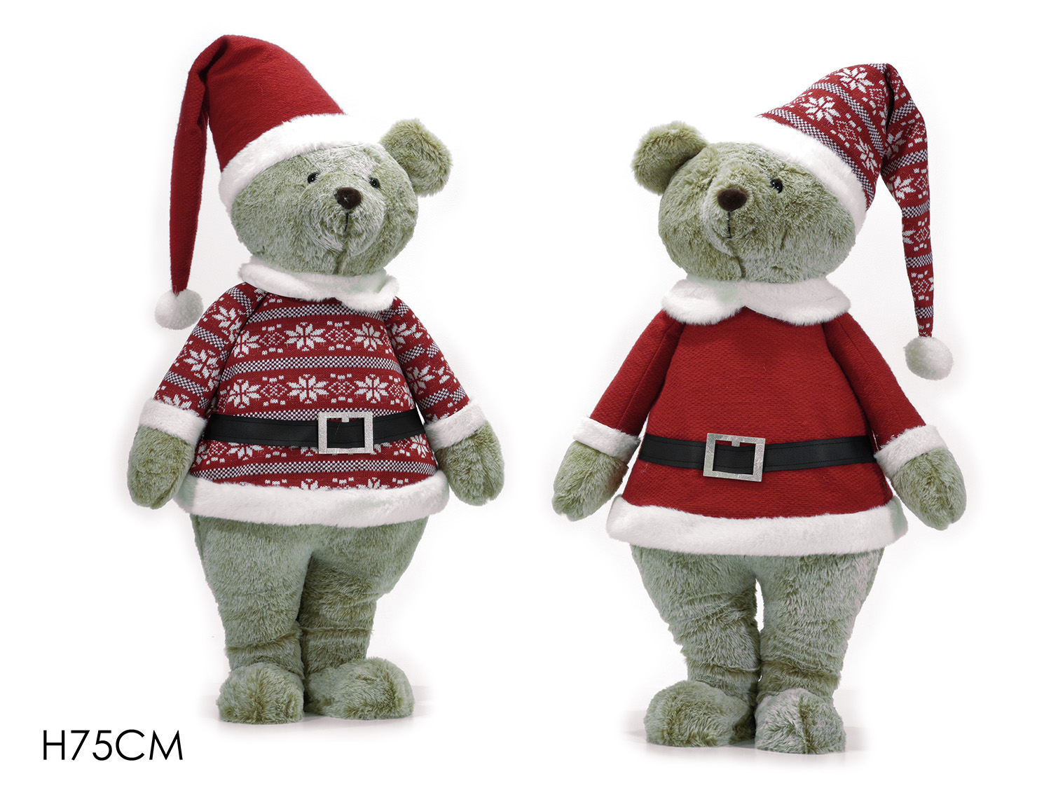 ORSO NATALIZIO 75CM ASS. 419602