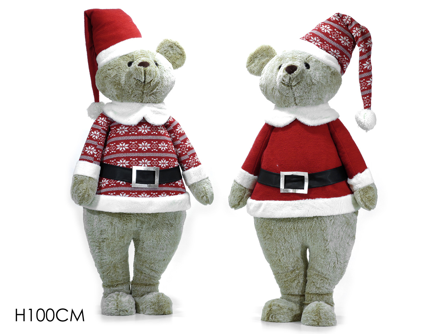 ORSO NATALIZIO 100CM ASS. 419603