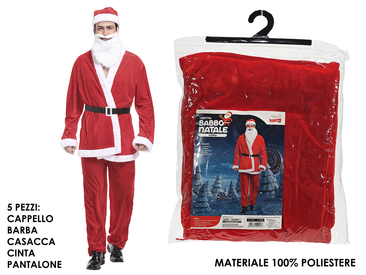 VESTITO BABBO NATALE UOMO 430002