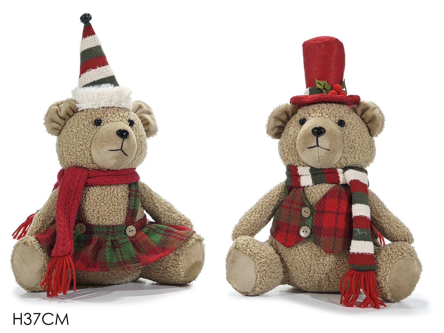 ORSO NATALIZIO 37CM SEDUTO ASS. 432732