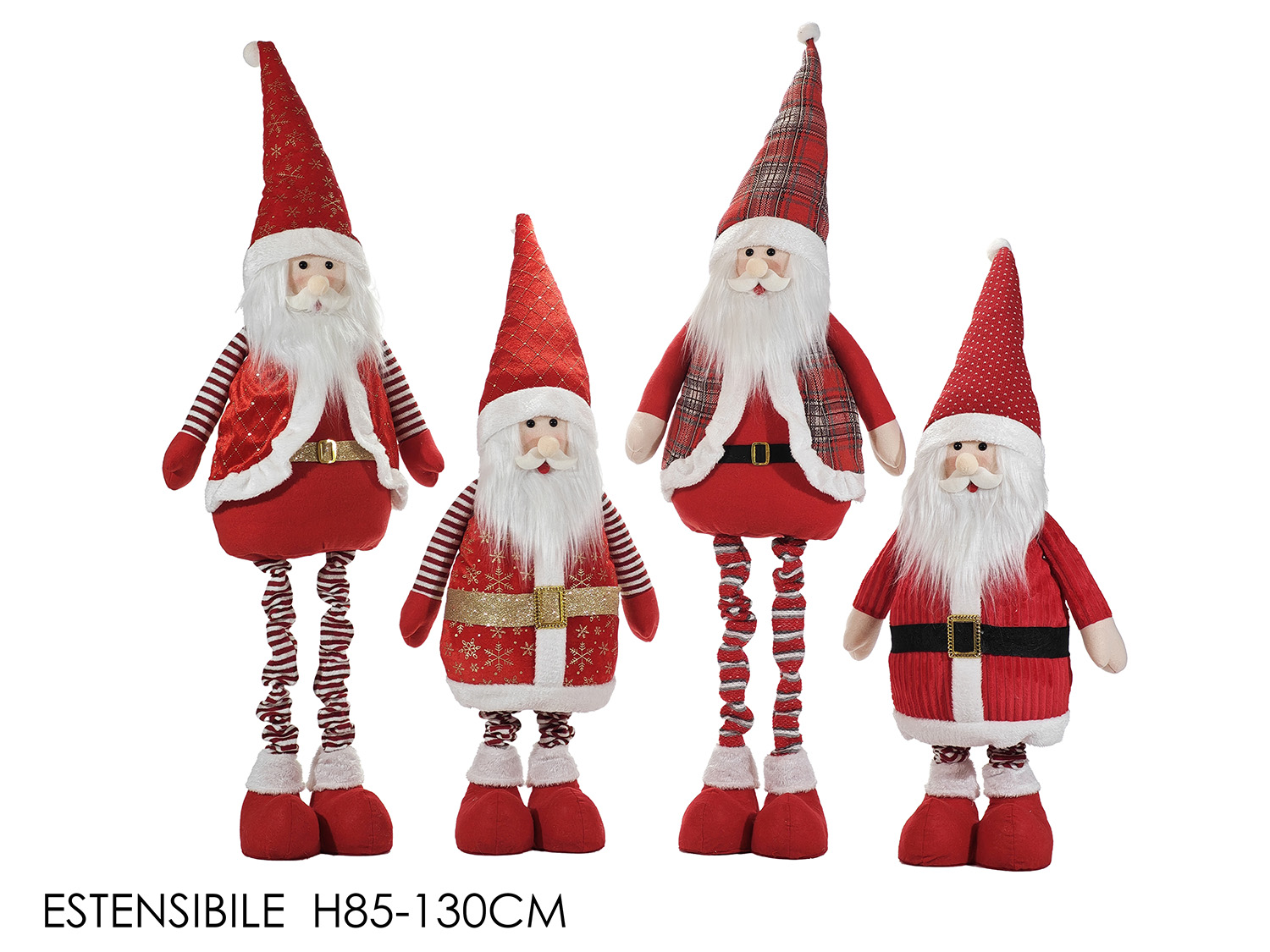 BABBO ESTENSIBILE H.85/130CM ROSSO/BIA 4ASS.442141