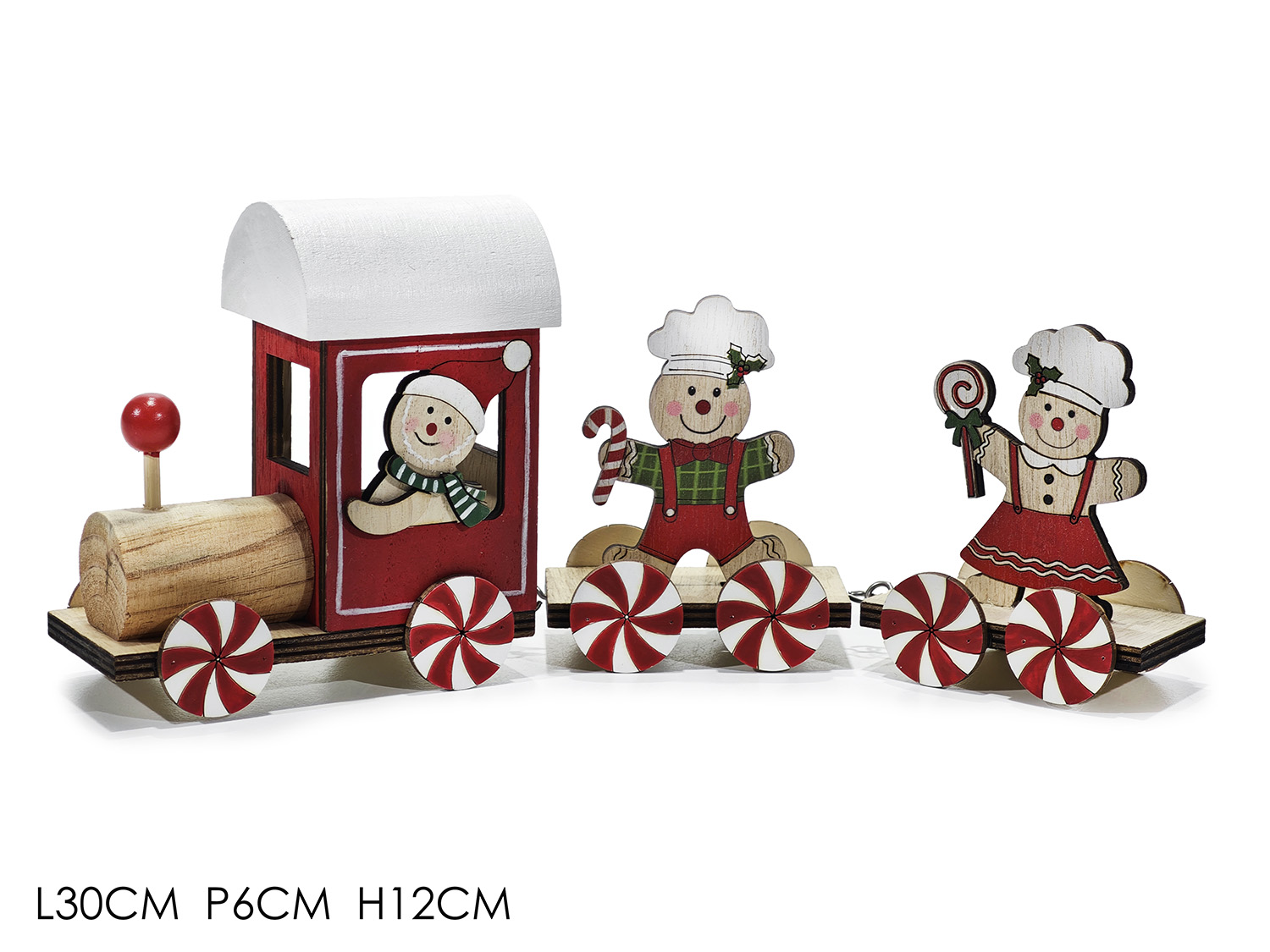 TRENINO C/OMINO PAN DI ZENZERO 30X6XH12CM 445419