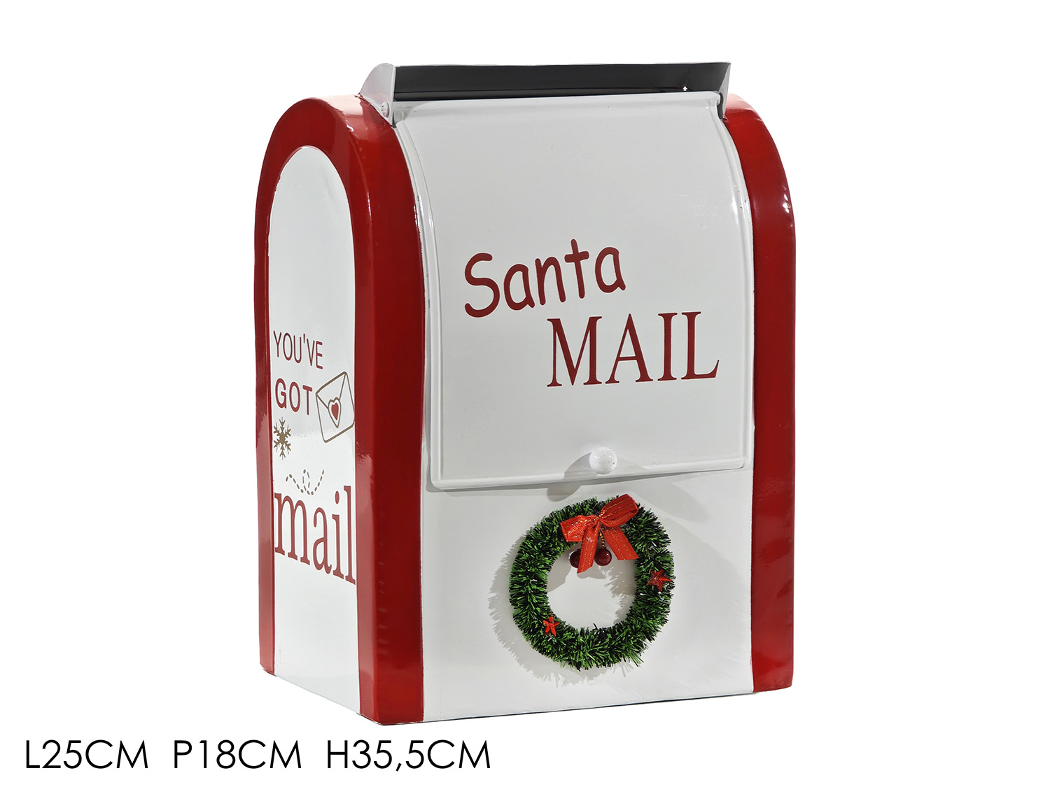 CASSETTA POSTALE BABBO NATALE 25X18XH35,5CM 446422