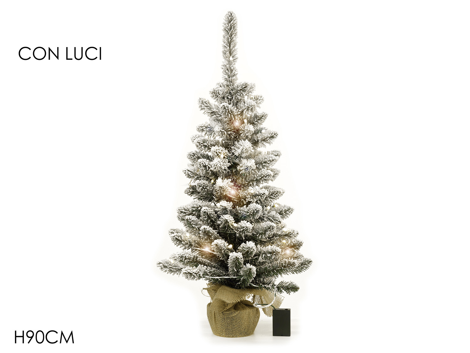ALBERO 90CM LUMINOSO 50LED 98RAMI INNEVATO 449113 ALBERO 90CM LUMINOSO 50LED 98RAMI INNEVATO 449113