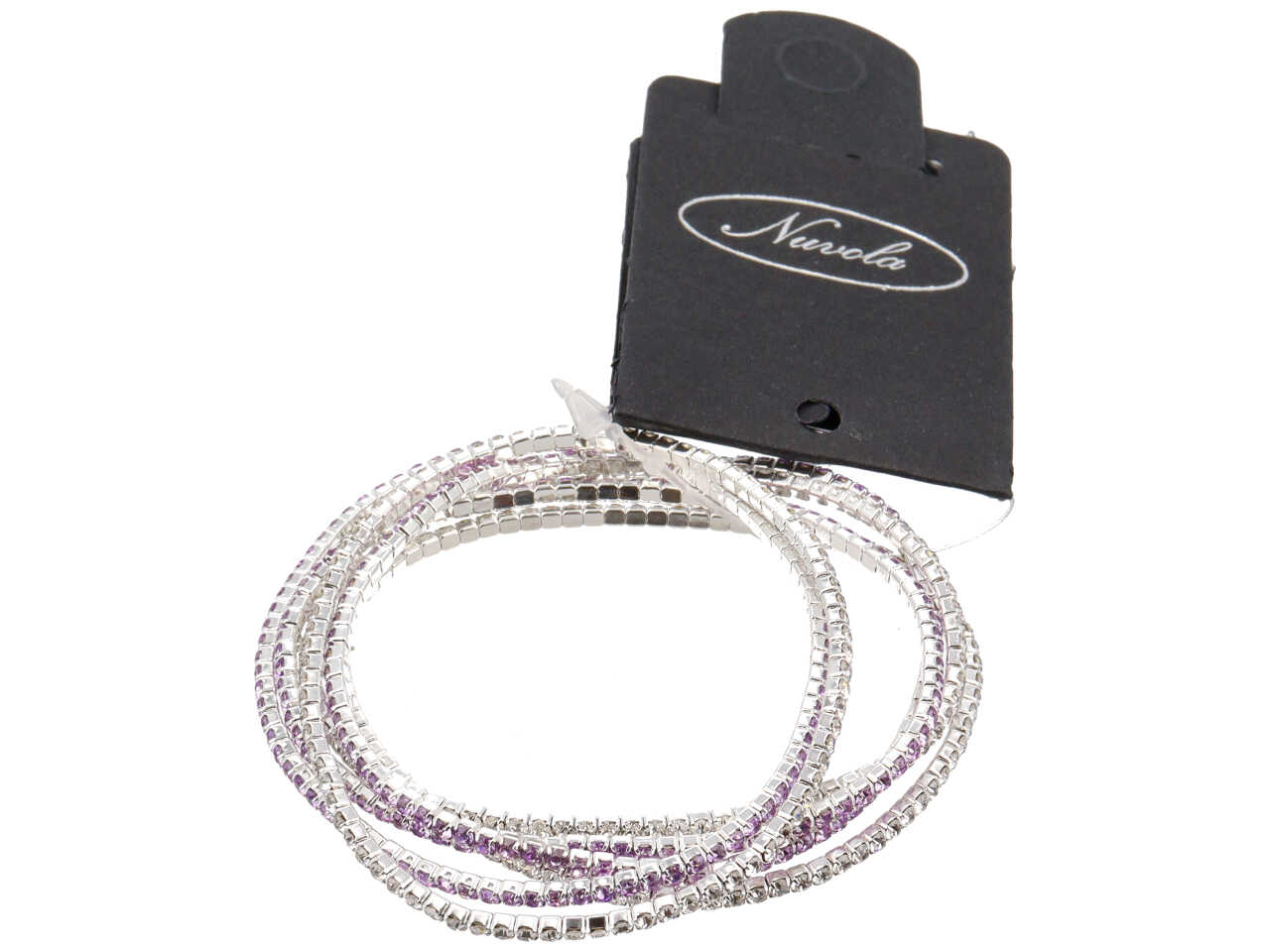 SET BRACCIALI ELASTICI CRYSTAL LILLA FYB6CL