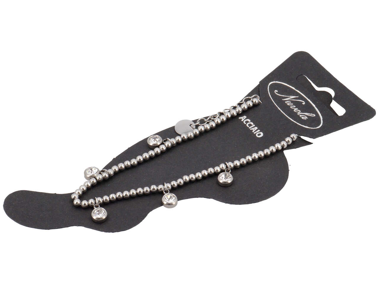 CAVIGLIERA C/SFERE 4MM E RIVOLI KDC113R