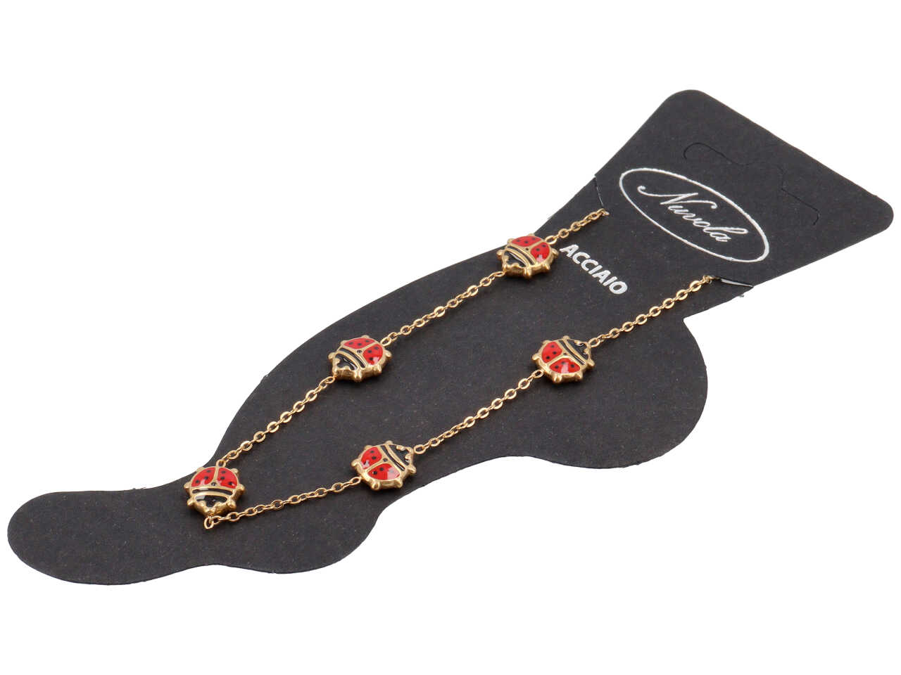 CAVIGLIERA C/COCCINELLE ORO KDC114G