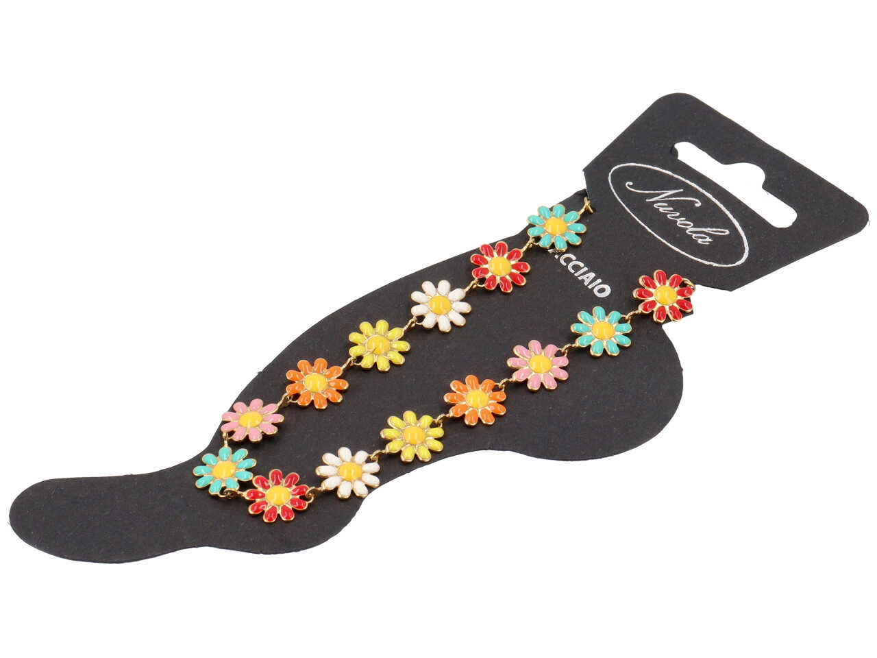 CAVIGLIERA C/MARGHERITE PIATTE MULTI ORO KDC109G