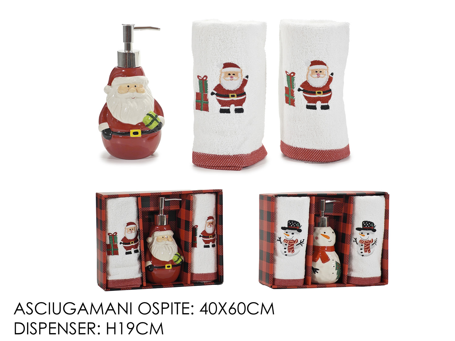 ASCIUGAMANI SET 2PZ C/PORTASAPONE 2ASS. 438501