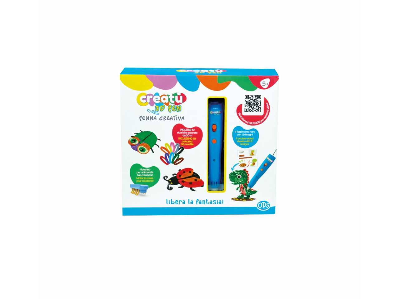 CREATÙ – PENNA 3D CREATIVA CON ACCESSORI 35237