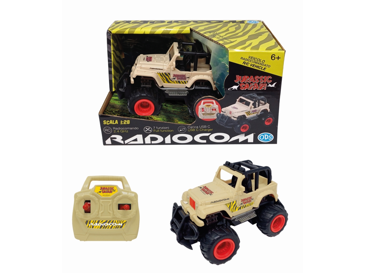 RADIOCOM – JURASSIC SAFARI AUTO RC 1:2 40745 RADIOCOM – JURASSIC SAFARI AUTO RC 1:2 40745