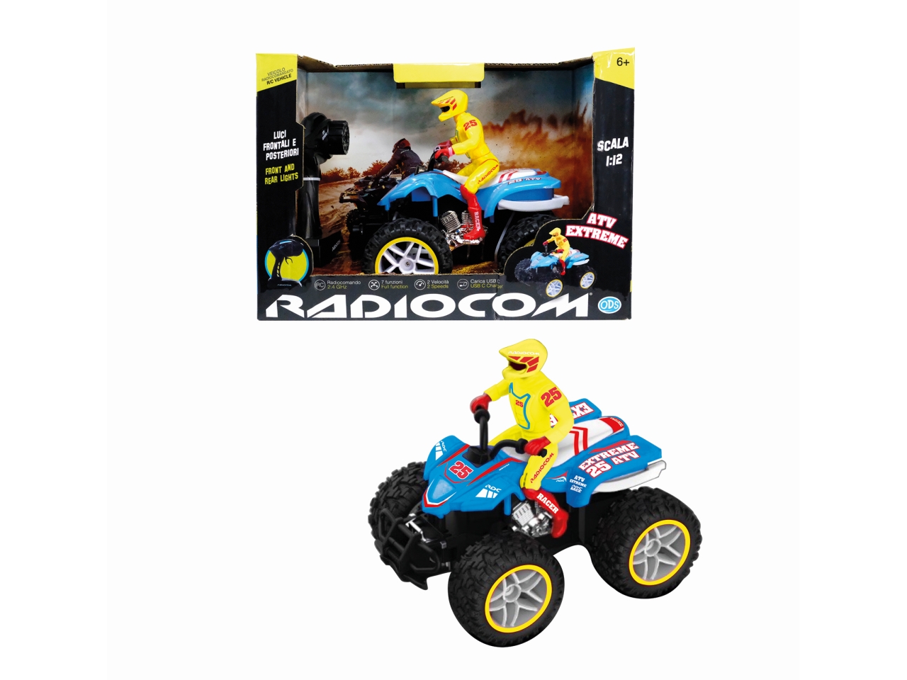RADIOCOM – ATV EXTREME XL QUAD RC 1:12 40904 RADIOCOM – ATV EXTREME XL QUAD RC 1:12 40904